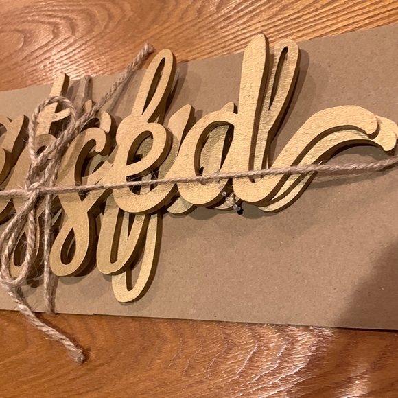 NWT Celebrate It Thankful Grateful Blessed Letter Signs - Picture 3 of 8